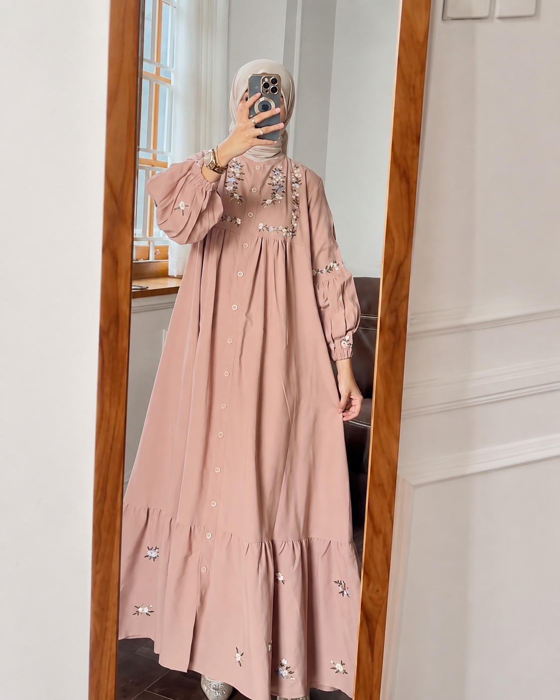 Roselle Embroidered Maxi