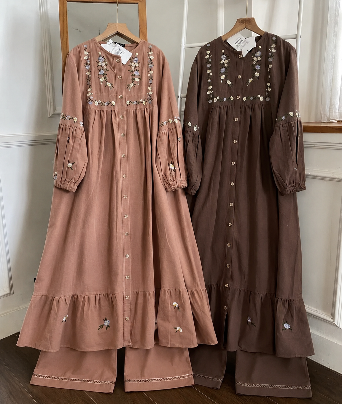 Roselle Embroidered Maxi
