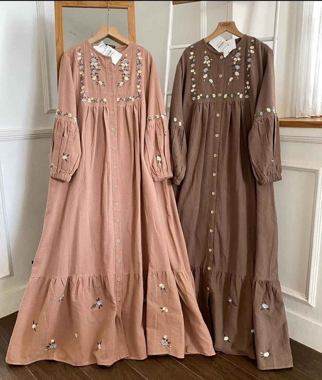 Roselle Embroidered Maxi