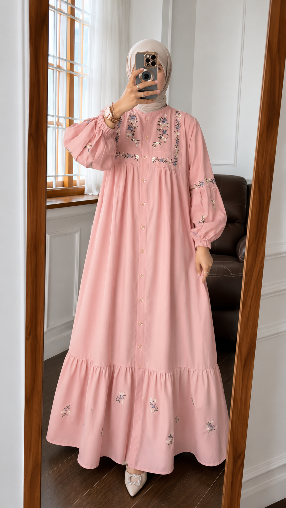 Roselle Embroidered Maxi