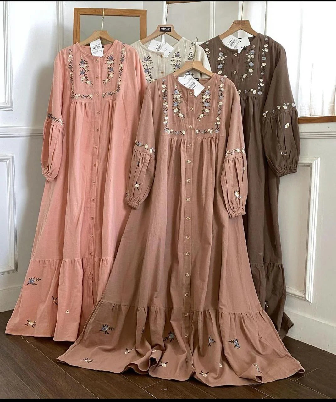 Roselle Embroidered Maxi